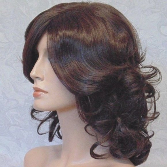 Thick Wavy Chestnut Brown Heat Resistant Wig main image 11